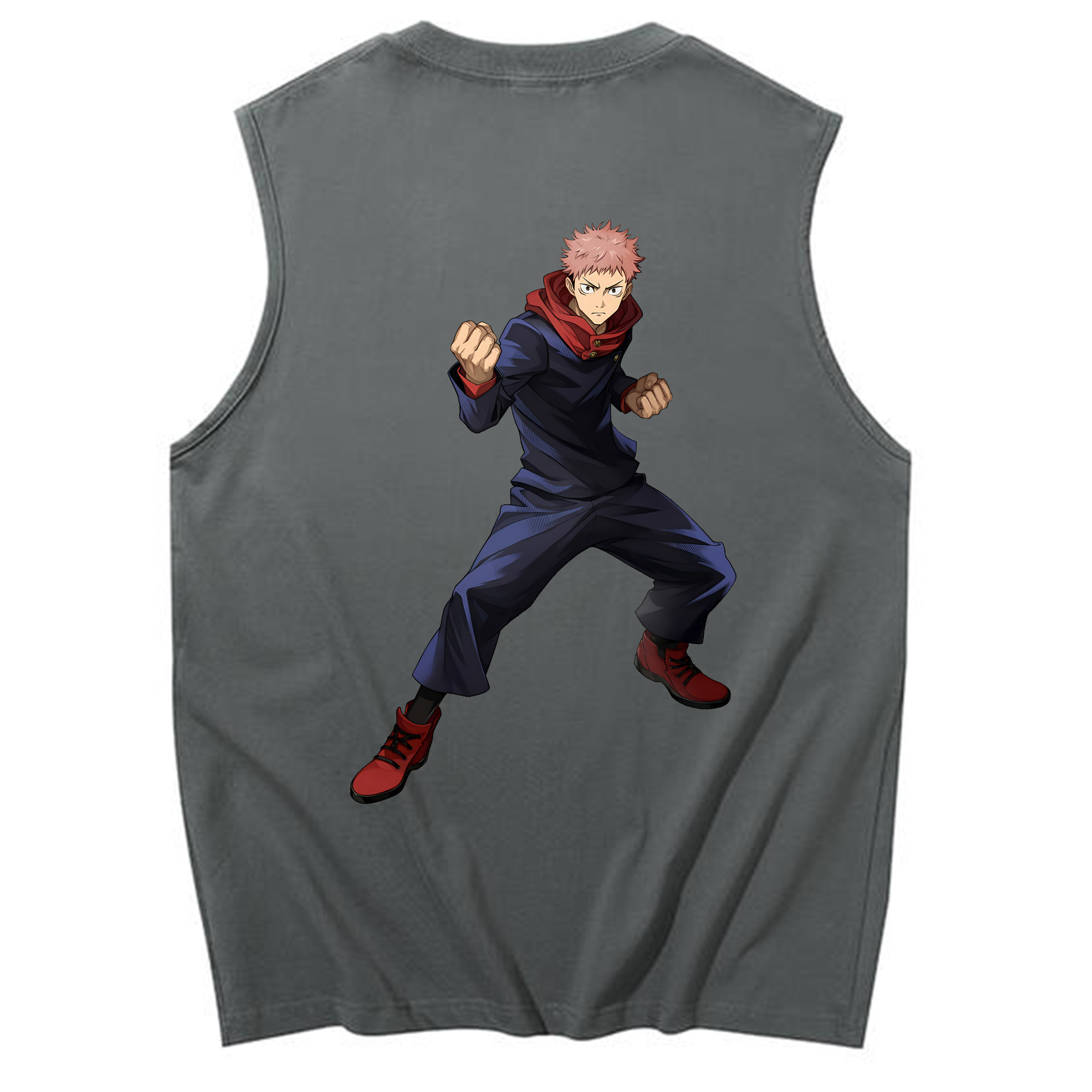 （画像用） 呪術廻戦 Jujutsu Kaisen コットン100％タンクトップ（背面プリント）